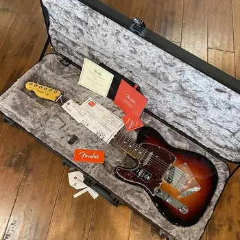 Электрогитара Fender American Professional II Telecaster Left-Handed Rosewood 2021 3 Tone Sunburst US210092415