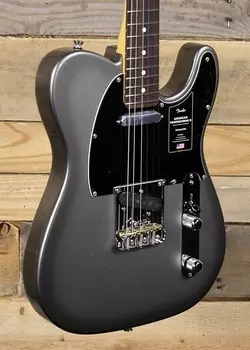 Электрогитара Fender American Professional II Telecaster Mercury с футляром и грифом из палисандра
