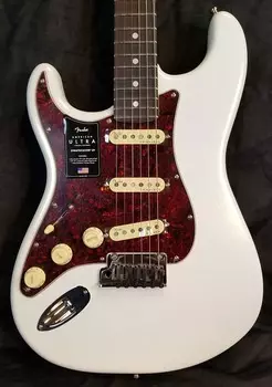 Электрогитара Fender American Ultra Stratocaster Electric Guitar Left-Hand, Rosewood Fingerboard, Arctic Pearl, W/Case