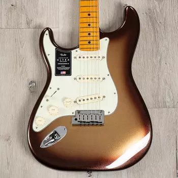 Электрогитара Fender American Ultra Stratocaster Left-Hand Guitar, Maple Fretboard Mocha Burst
