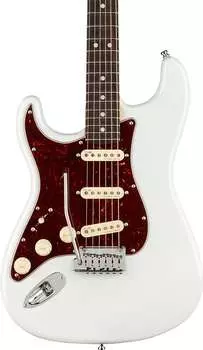 Электрогитара Fender American Ultra Stratocaster Left Hand RW Arctic Pearl w/case