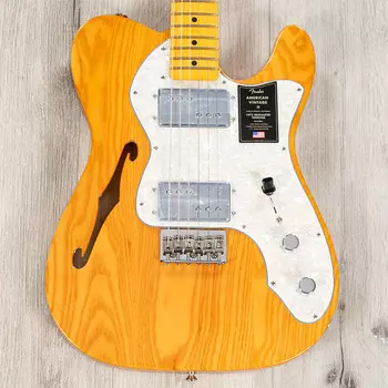 Электрогитара Fender American Vintage II 1972 Telecaster Thinline Guitar, Maple, Aged Natural