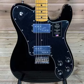 Электрогитара Fender American Vintage II 1975 Telecaster Deluxe — черная American Vintage II 1975 Telecaster Deluxe Electric Guitar - Black