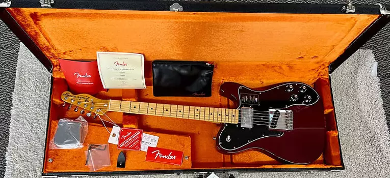 Электрогитара Fender American Vintage II 1977 Telecaster Custom Guitar, Maple Neck, Wine +Case
