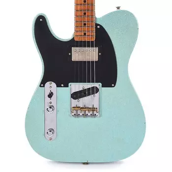 Электрогитара Fender Custom Shop 1952 Telecaster HS "Chicago Special" LEFTY Journeyman Aged Daphne Blue Sparkle w/Roasted Neck
