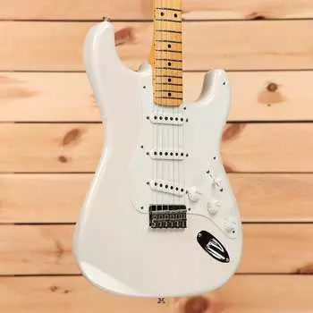 Электрогитара Fender Custom Shop 1955 Custom Stratocaster Hardtail - Aged White Blonde - R133395 - PLEK'd