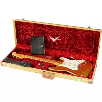 Электрогитара Fender Custom Shop 1957 Stratocaster Relic, состаренное золото HLE