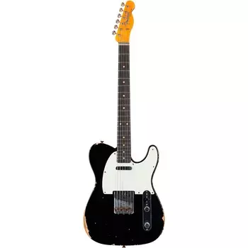 Электрогитара Fender Custom Shop 1960 Telecaster Relic, состаренная, черная