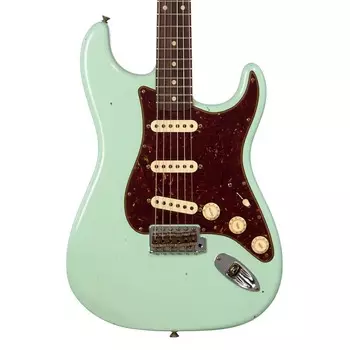 Электрогитара Fender Custom Shop 1962 Stratocaster Journeyman Relic - Faded / Aged Surf Green w/Tortoise Pickguard - NEW!