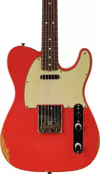 Электрогитара Fender Custom Shop 1964 Telecaster Relic Electric Guitar, Aged Fiesta Red