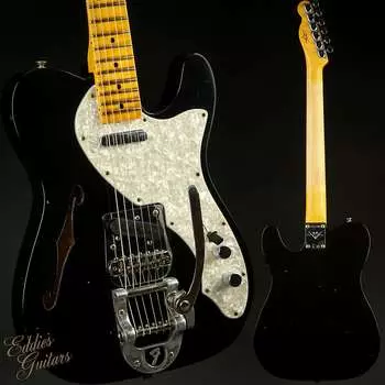 Электрогитара Fender Custom Shop 1968 Telecaster Thinline Journeyman Relic - Aged Black