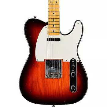 Электрогитара Fender Custom Shop '58 Telecaster Journeyman Relic Electric Guitar Wide Fade Chocolate 3-Color Sunburst