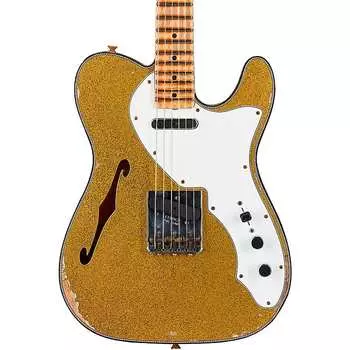 Электрогитара Fender Custom Shop '60s Telecaster Thinline Relic Limited-Edition Electric Guitar Chartreuse Sparkle