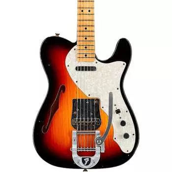 Электрогитара Fender Custom Shop '68 Telecaster Thinline Journeyman Relic Electric Guitar 3-Color Sunburst