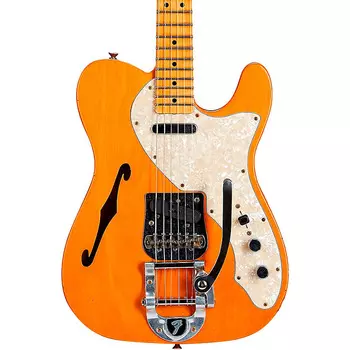 Электрогитара Fender Custom Shop '68 Telecaster Thinline Journeyman Relic Vintage Kalamazoo Mahogany Electric Guitar Aged Natural