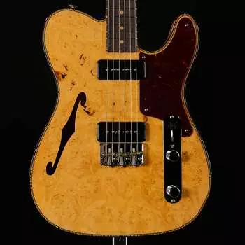 Электрогитара Fender Custom Shop Artisan Dual P-90 Maple Burl Telecaster - Aged Natural