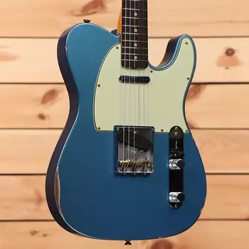 Электрогитара Fender Custom Shop Limited 1960 Telecaster Relic - Aged Lake Placid Blue - CZ575917 - PLEK'd