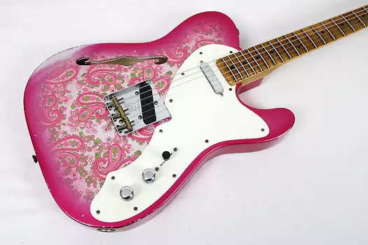 Электрогитара Fender Custom Shop Limited Edition 50s Thinline Telecaster Relic - Pink Paisley