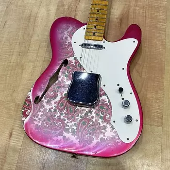 Электрогитара Fender Custom Shop Limited-edition '50s Thinline Telecaster Relic Pink Paisley