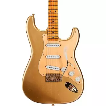 Электрогитара Fender Custom Shop Limited-Edition '55 Bone Tone Stratocaster Relic Electric Guitar Aged HLE Gold