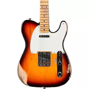 Электрогитара Fender Custom Shop Limited-Edition '58 Telecaster Heavy Relic Electric Guitar Faded Aged Chocolate 3-Color Sunburst