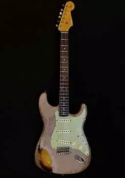 Электрогитара Fender Custom Shop Limited Edition 59 Stratocaster - Super Heavy Relic Aged Dirty Shell Pink/Sunburst
