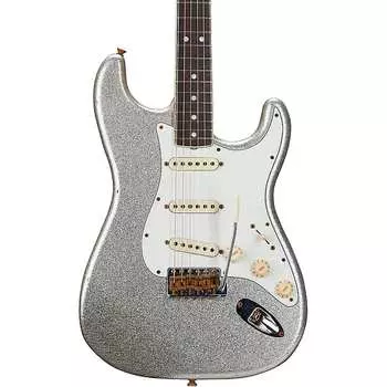 Электрогитара Fender Custom Shop Limited Edition 65 Stratocaster Journeyman Relic Electric Guitar Aged Silver Sparkle