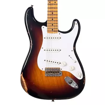 Электрогитара Fender Custom Shop Limited Edition 70th Anniversary 1954 Stratocaster Relic - Wide Fade 2 Tone Sunburst - Electric Guitar NEW!