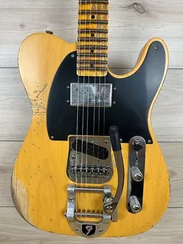 Электрогитара Fender Custom Shop Limited Edition CuNiFe Tele Heavy Relic Aged Butterscotch Blonde - CZ575954