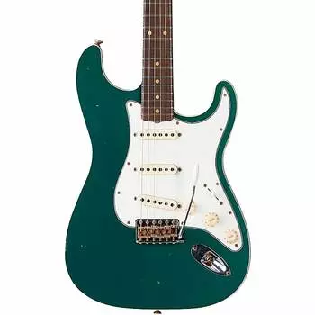 Электрогитара Fender Custom Shop Limited-Edition Double-Bound Stratocaster Journeyman Relic Electric Guitar Aged Sherwood Green Metallic