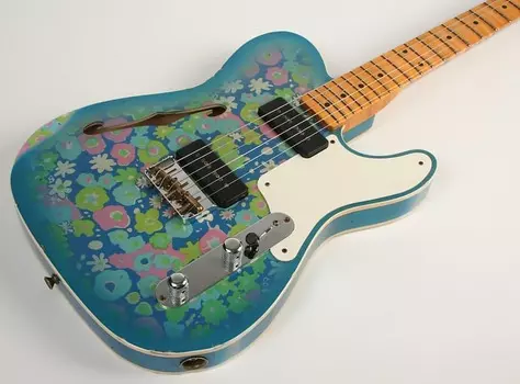 Электрогитара Fender Custom Shop Limited Edition Dual P90 Tele Relic Maple Neck Blue Floral CZ561557
