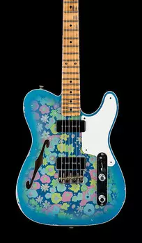 Электрогитара Fender Custom Shop Limited Edition Dual P90 Tele Relic - Blue Floral #61343