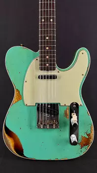 Электрогитара Fender Custom Shop Limited Edition Heavy Relic '60 Tele Custom in Aged Seafoam Green over 3-Color SB