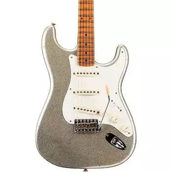 Электрогитара Fender Custom Shop Limited-Edition Platinum Anniversary '50s Stratocaster Journeyman Relic Electric Guitar Aged Silver Sparkle