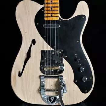 Электрогитара Fender Custom Shop LMT Nocaster Thinline Relic Aged White Blonde Guitar
