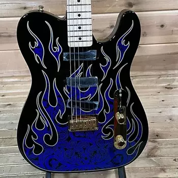 Электрогитара Fender James Burton Telecaster – Blue Paisley Flames James Burton Telecaster Electric Guitar – Blue Paisley Flames