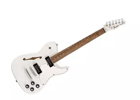 Электрогитара Fender Jim Adkins JA-90 Telecaster Thinline Electric Guitar, White