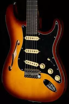Электрогитара Fender Limited Edition Suona Stratocaster Thinline Ebony Fingerboard Violin Burst