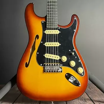 Электрогитара Fender Limited Edition Suona Stratocaster, Thinline, Ebony Fingerboard- Violin Burst