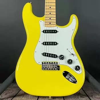 Электрогитара Fender Made in Japan Limited International Color Stratocaster, Maple Fingerboard- Monaco Yellow