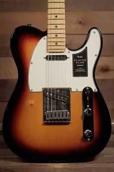 Электрогитара Fender Player Plus Telecaster, Maple FB, 3 Color Sunburst, Deluxe Bag