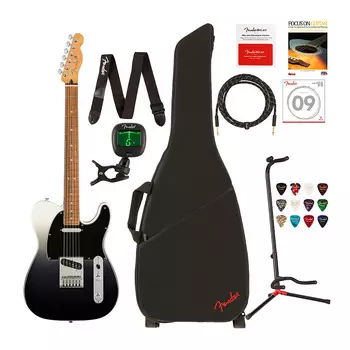 Электрогитара Fender Player Plus Telecaster Pau Ferro с накладкой на гриф Premium Bundle - Silver Smoke Fender Player Plus Telecaster Pau Ferro Electric Guitar Premium Bundle