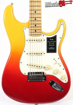 Электрогитара Fender Player Plus Tequila Sunrise Stratocaster Strat с сумкой для переноски Player Plus Tequila Sunrise Stratocaster Strat Electric Guitar