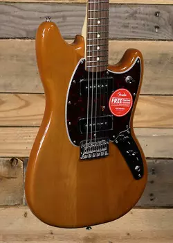 Электрогитара Fender Player Series Mustang 90, состаренная, натуральная