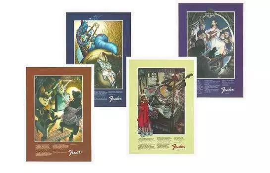 Электрогитара Fender Psychedelic Fairytale Poster set 2006