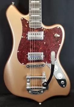 Электрогитара Fender PU2 Maverick Dorado Limited Edition, Firemist Gold, Bigsby Vibrato, W/HSC
