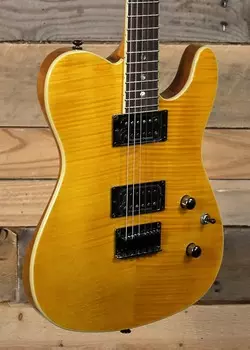 Электрогитара Fender Special Edition Custom Tele FMT HH Amber Edition Custom Tele FMT HH Electric Guitar Amber