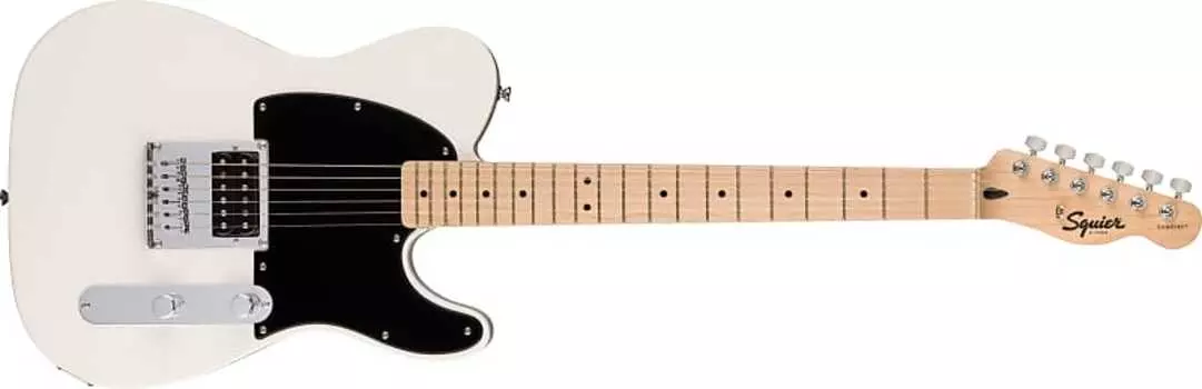 Электрогитара Fender Squier Sonic Esquire H, Maple Fingerboard, Black Pickguard, Arctic White