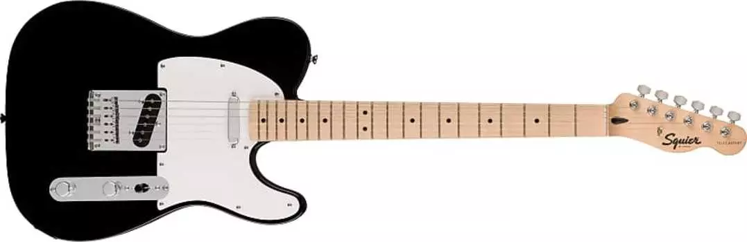 Электрогитара Fender Squier Sonic Telecaster, Maple Fingerboard, White Pickguard, Black