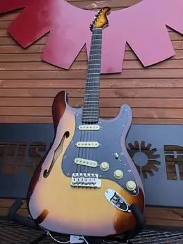 Электрогитара Fender Suona Stratocaster Thinline - Violin Burst - SUPER CLEAN FLOOR MODEL Serial No. US23064008